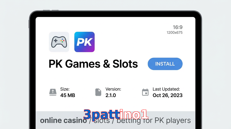 Game list for 3Pattino1 gameapk section