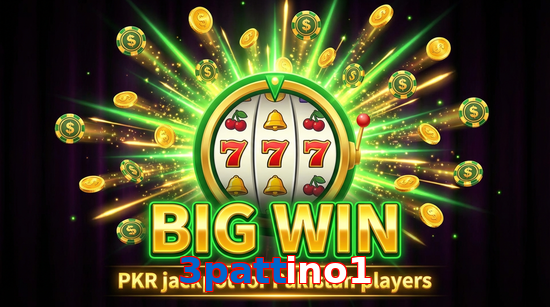 Big win animation on 3Pattino1 slot game